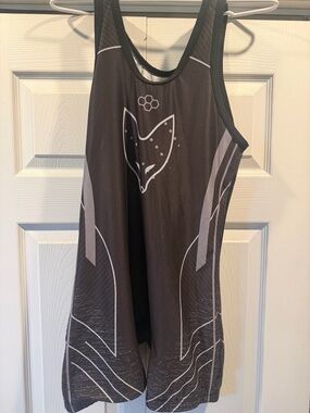 Rudis slyFox Graphic Black Men's wrestling Singlet medium